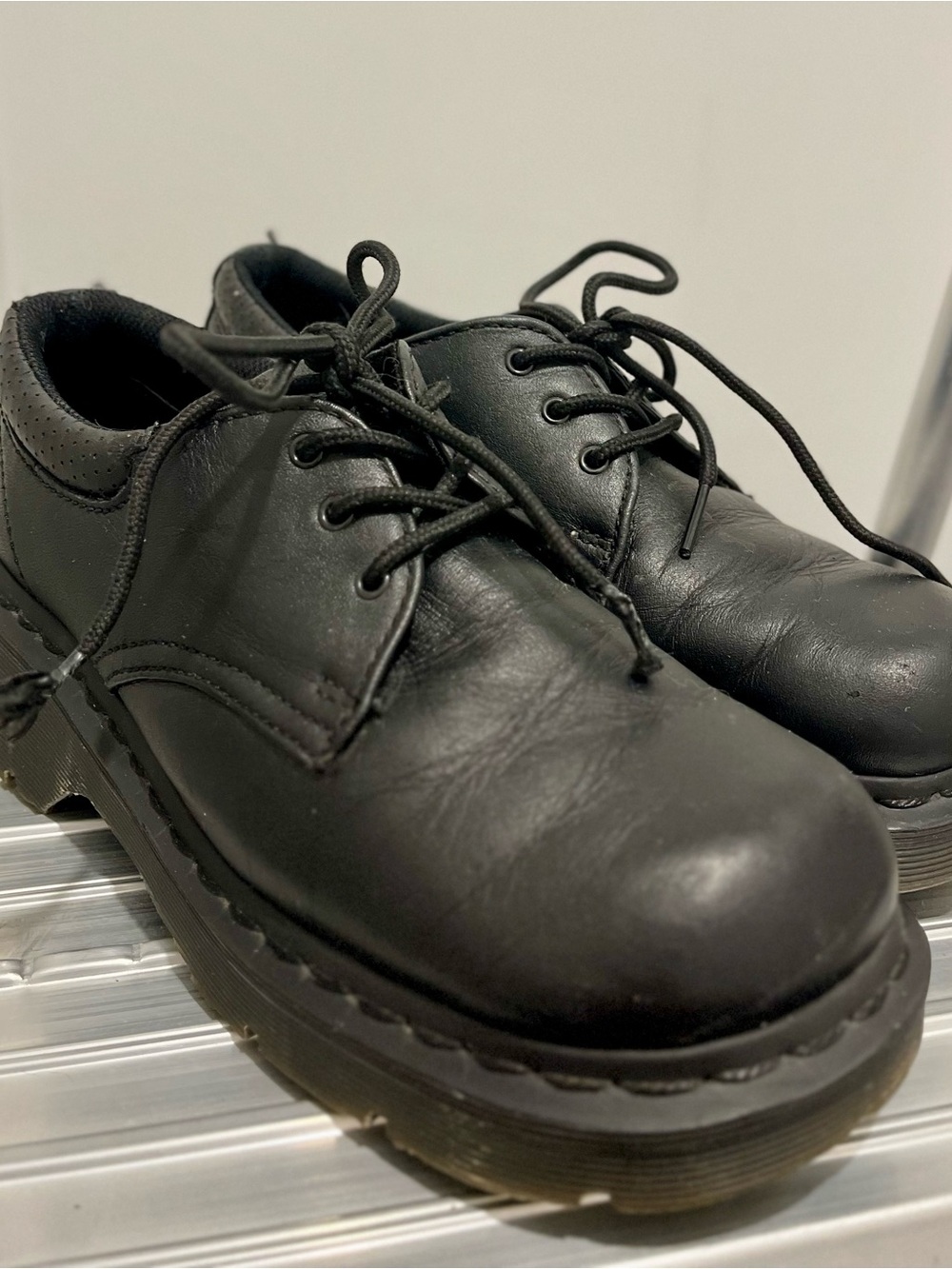 2012 Dr. Martens Black Lace-Up Air Cushion Creepers
